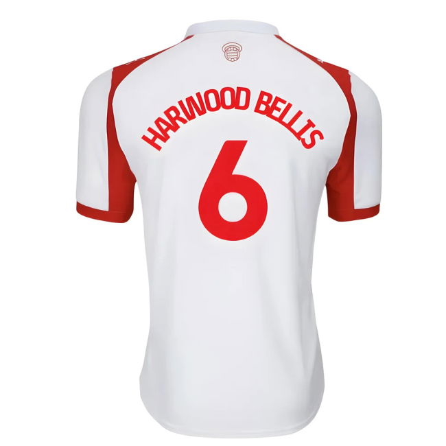 2025-2026 Southampton Home Shirt (Harwood Bellis 6) | Player Issue