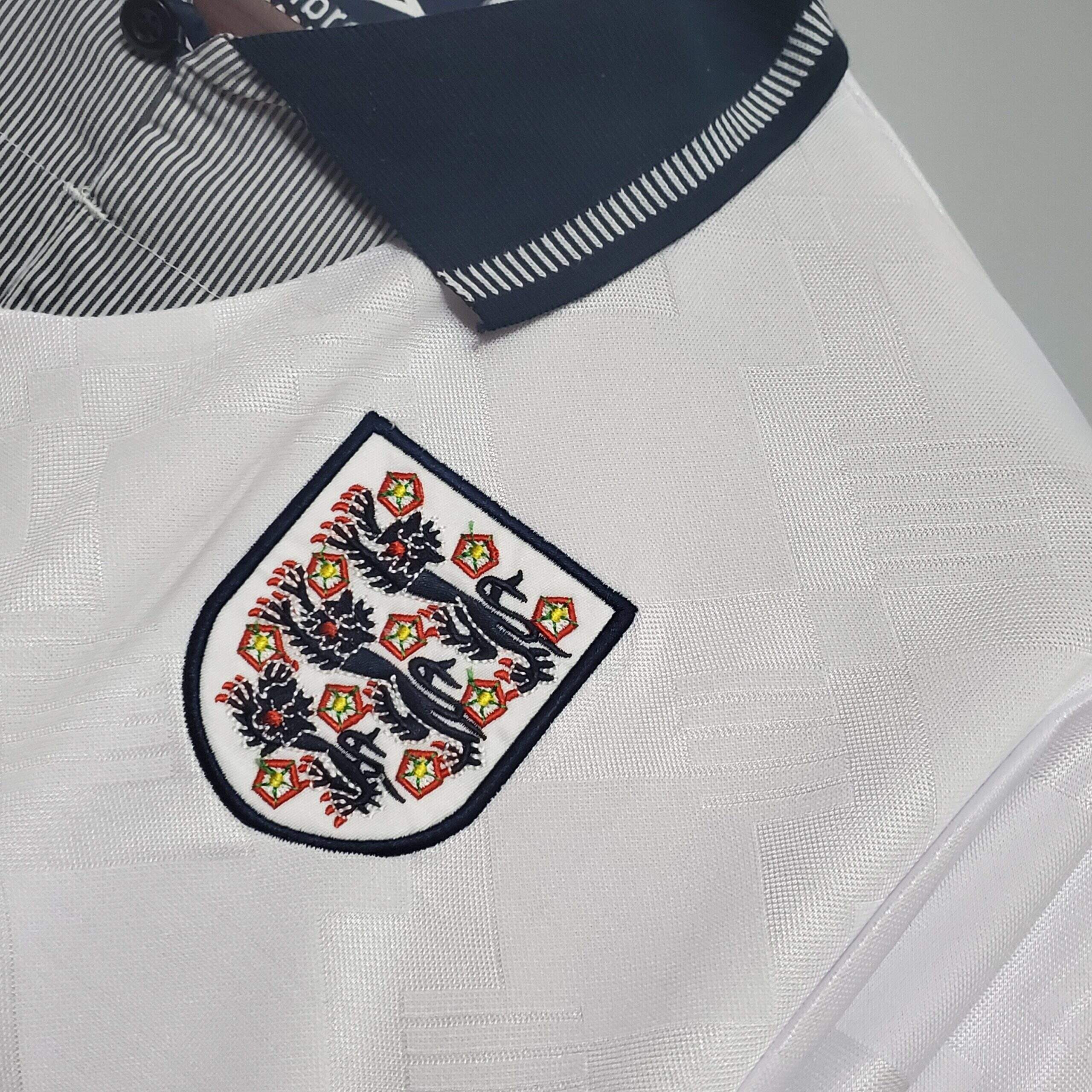 Cheap 1990 England Home retro kit