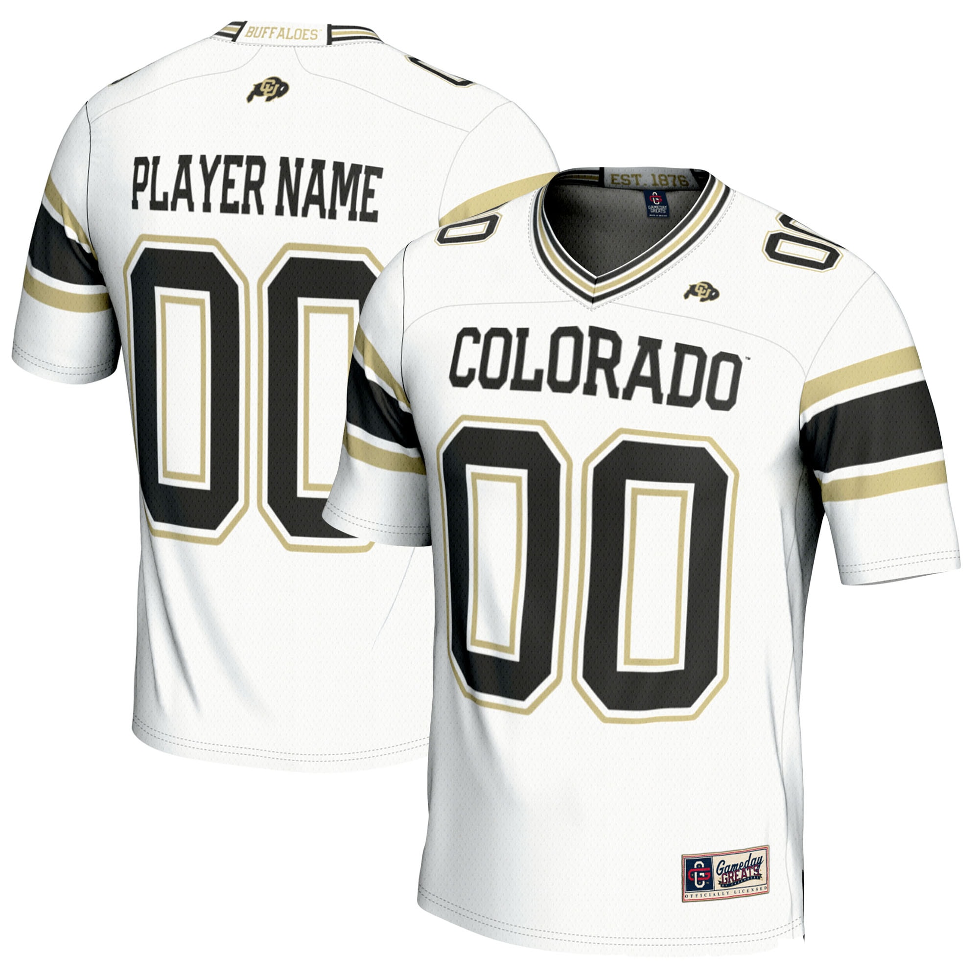 Colorado Buffaloes GameDay Greats NIL Pick-A-Player 2026 Season Football Jersey - White