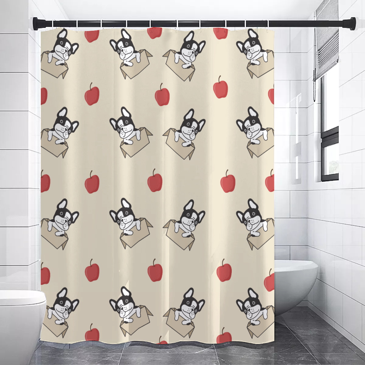 French Bulldog Oscar Shower Curtains Frenchie Pet Item