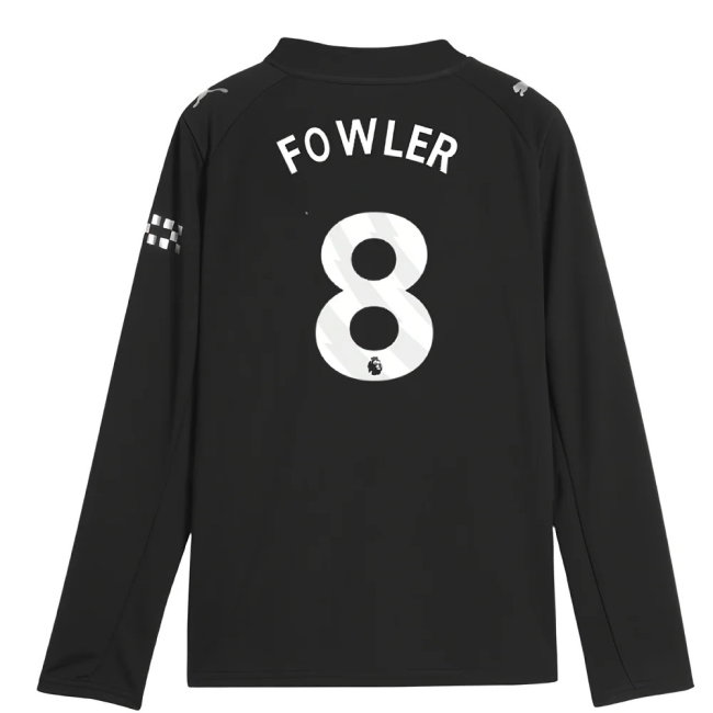 2025-2026 Man City Long Sleeve Away Shirt (Kids) (Fowler 8)
