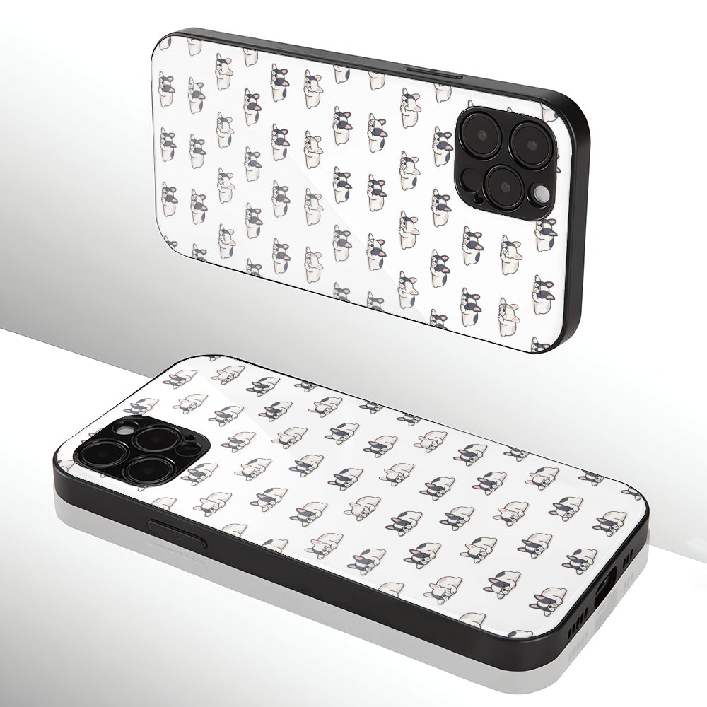 French Bulldog Oliver Iphone & Samsung Glass Case Useful Frenchie Gear