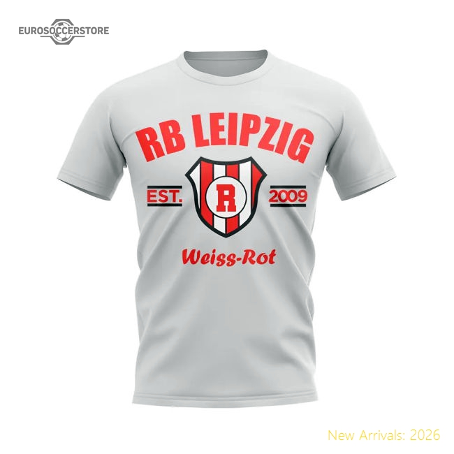 First-class Rb Leipzig Established Football Tee (white)
