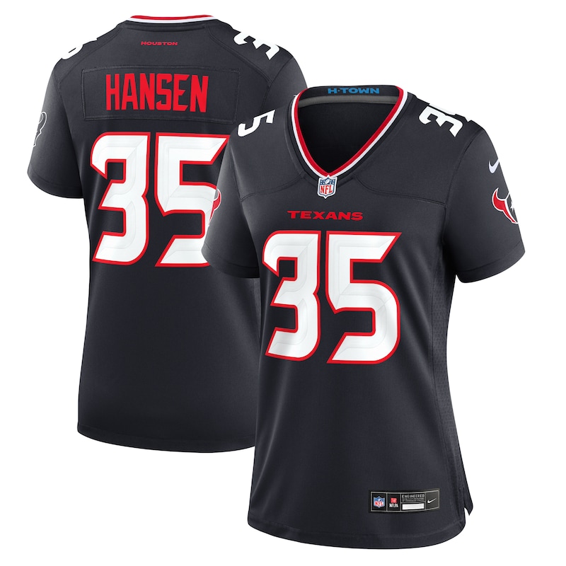 None Jake Hansen Houston Texans Football Franchise Authentic Jersey