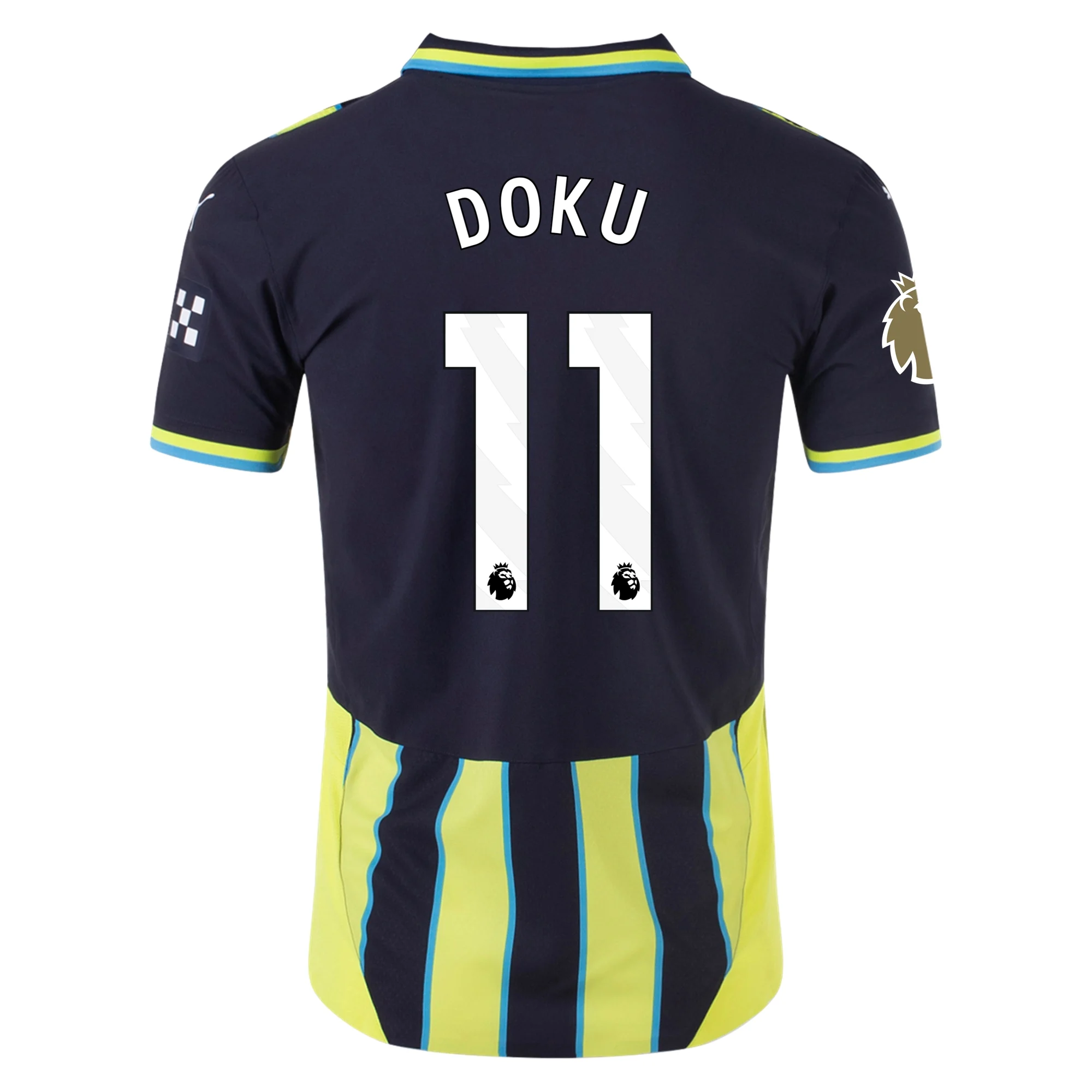 Manchester City Doku 2024-2025 UCL Away Jersey – Authentic Shirt