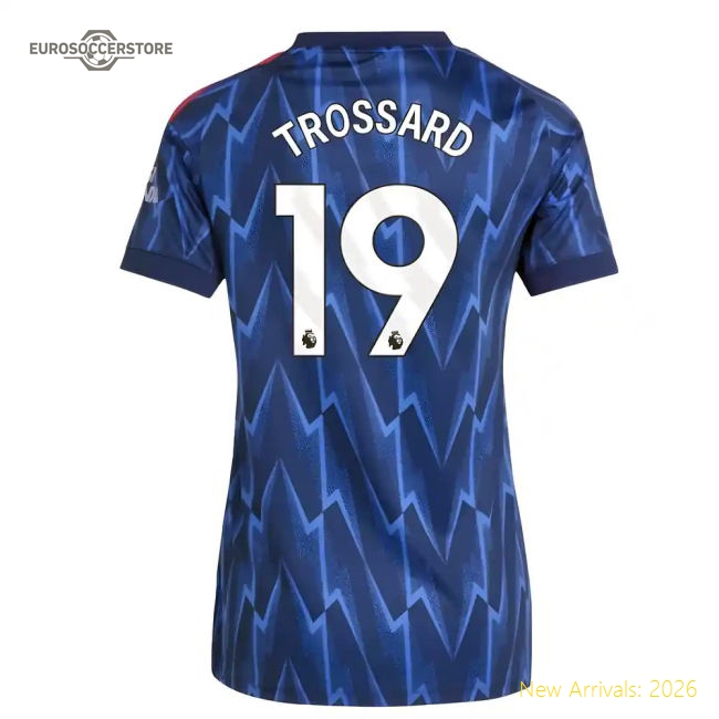 2025-2026 Arsenal Womens Jersey Trossard Performance Fabric