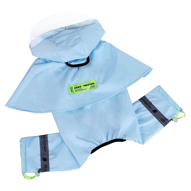 Hooded Raincoat Stay Dry With Reflective Waterproof Jacket Casual Wear