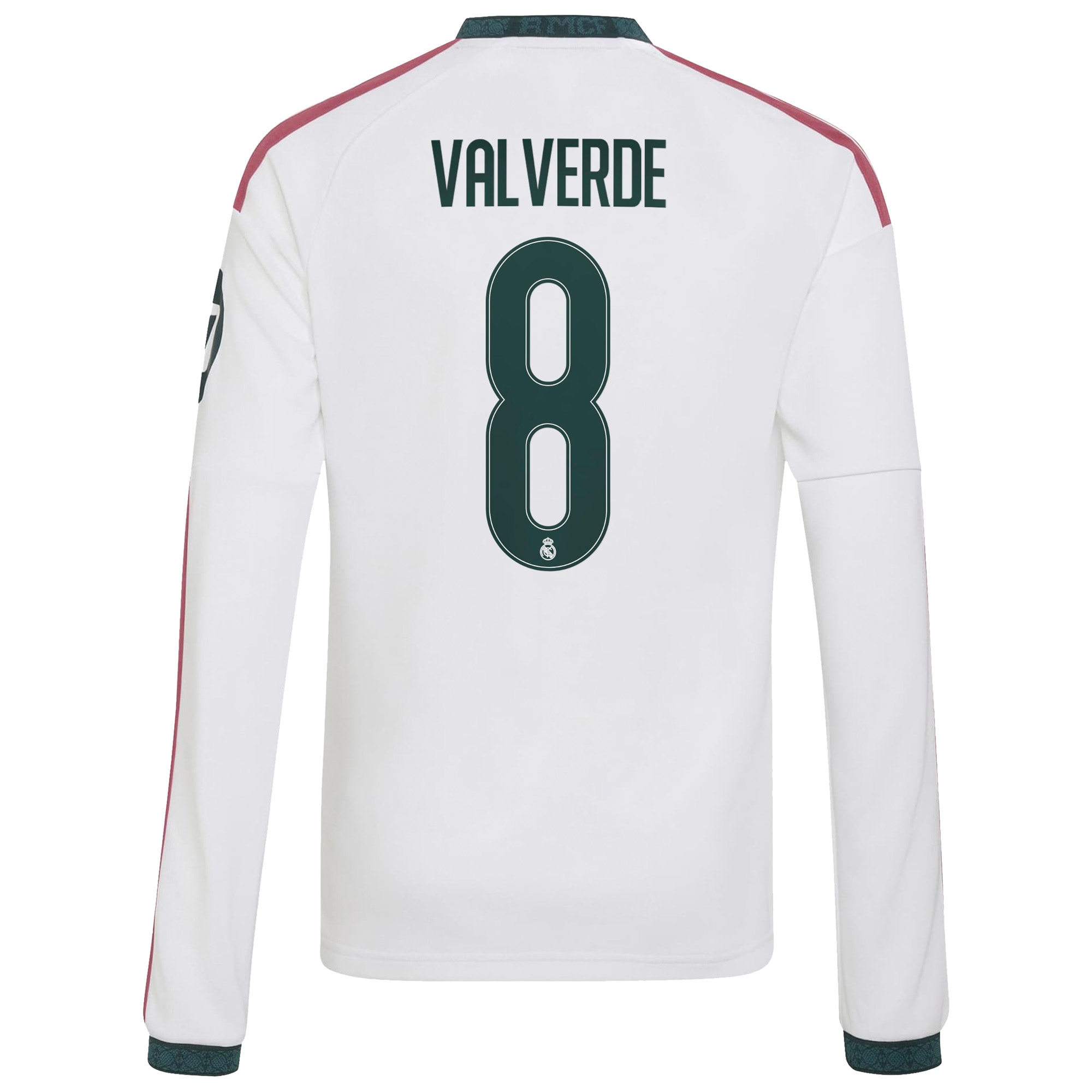 [LK] Federico Valverde Real Madrid Youth 2026/27 Home Replica Long Sleeve Jersey - White