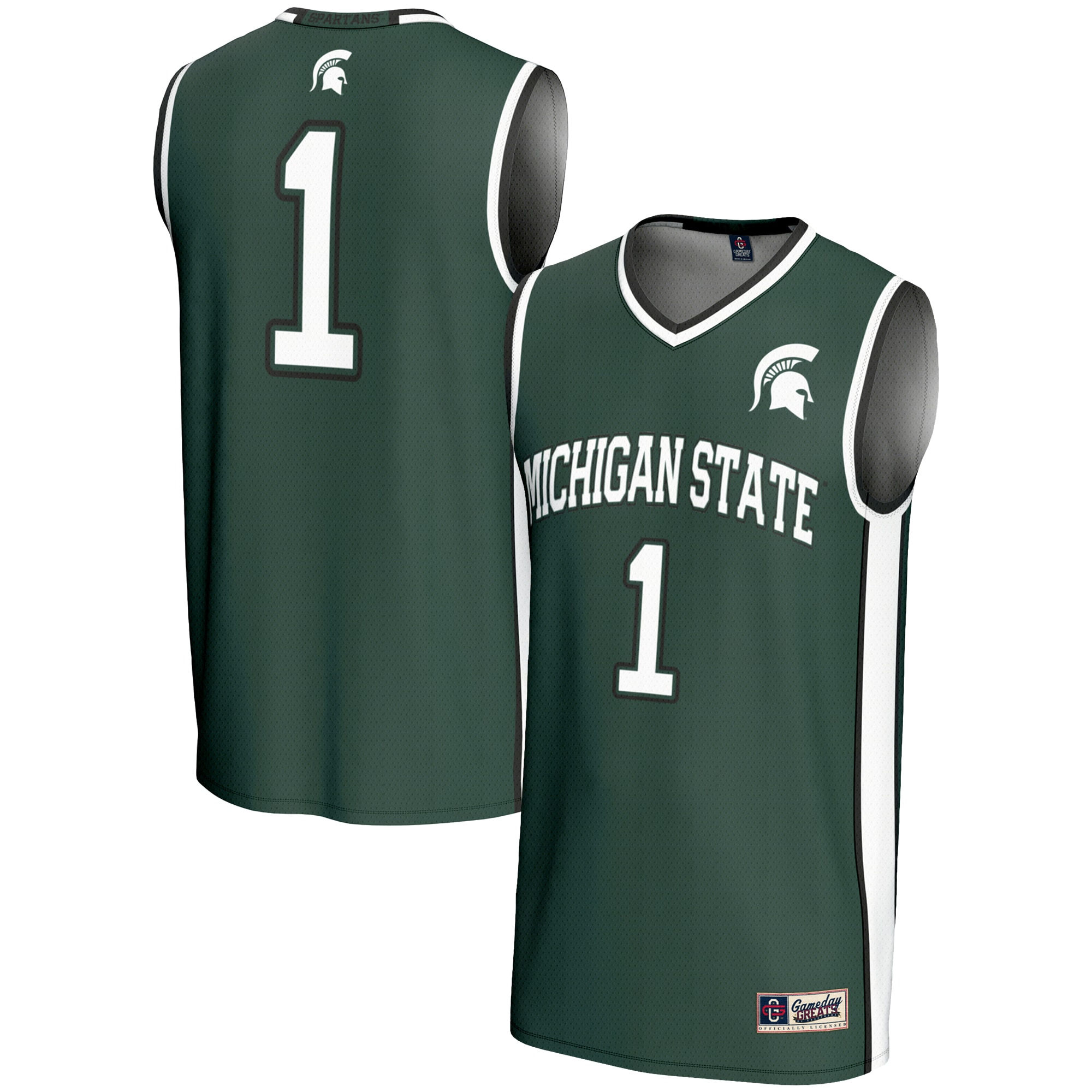 [NJP] Michigan State Spartans GameDay Greats Lightweight Basketball Jersey - Green