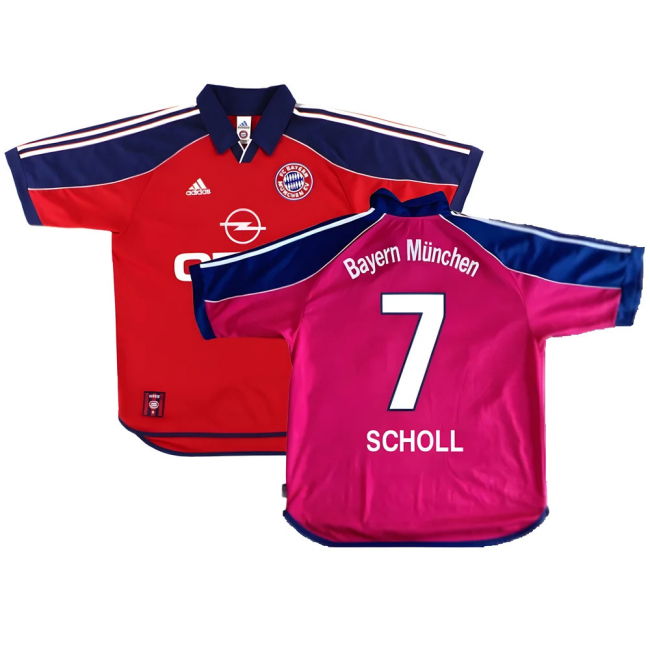 Bayern Munich 1999-01 Home Shirt ((Excellent) S) (Scholl 7)