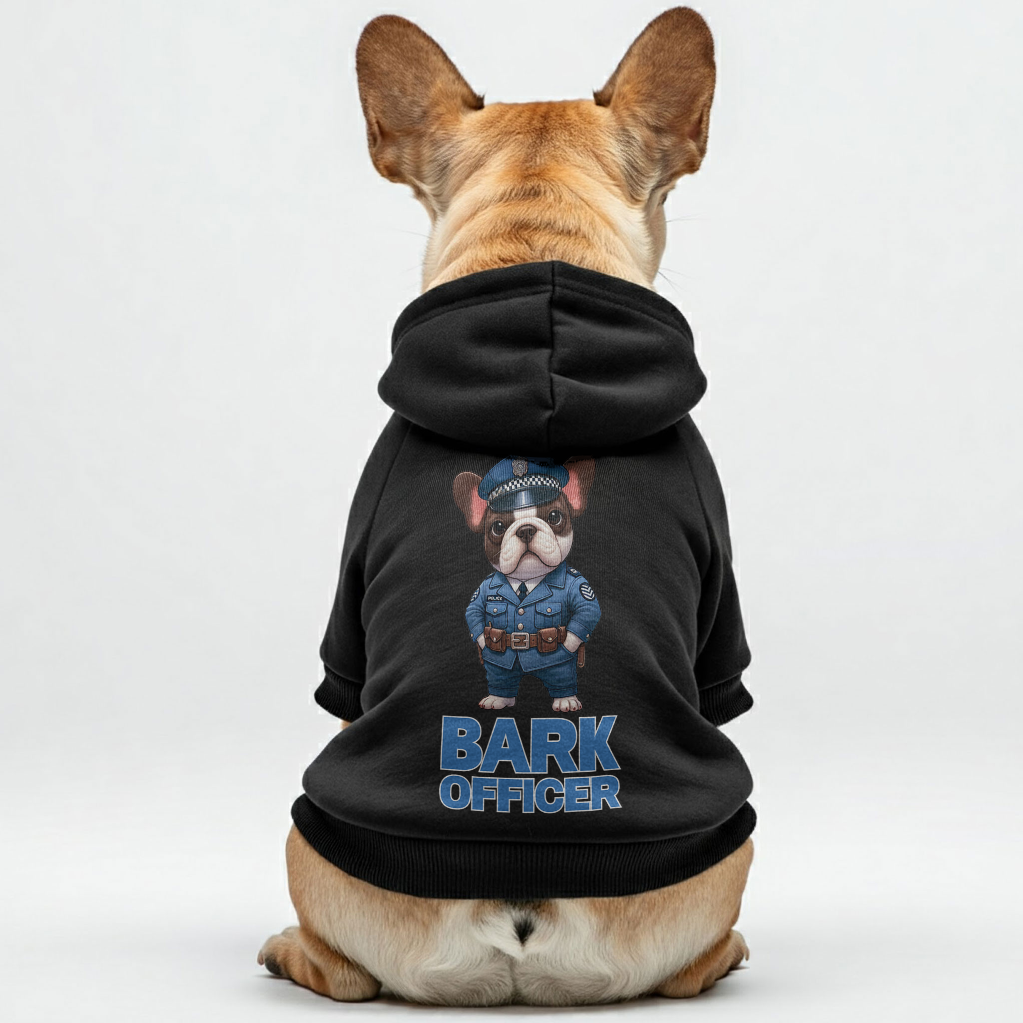 French Bulldog Bark Officer Personalized French Bulldog Hoodies With