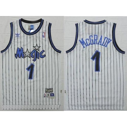 White Orlando Magic #1 Premium Jersey Basketball Jersey Game Day Wear