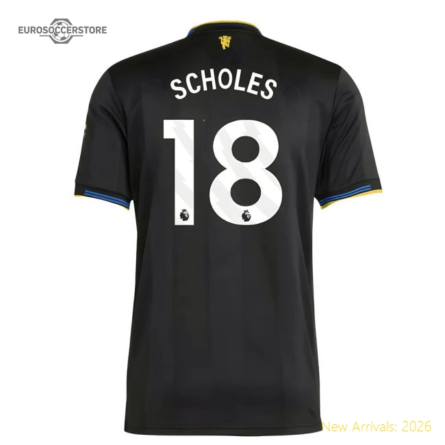 2025-2026 Man Utd Authentic Third Shirt (scholes 18) - Authentic Design