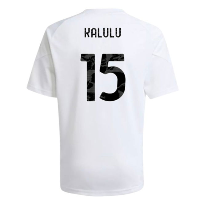 2025-2026 Juventus Training Shirt (White) - Kids (Kalulu 15)