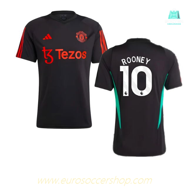 2023-2024 Man Utd Training Jersey (Black) (Rooney 10)