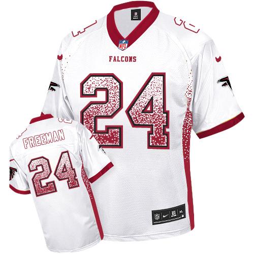 NFL A F Falcons #24 Devonta Freeman Elite White Jersey - Fan Favorite