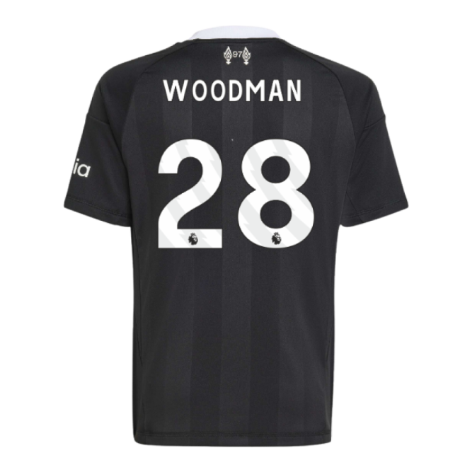 Liverpool 2025-20 Third Football Shirt Woodman (28) L M S Kids