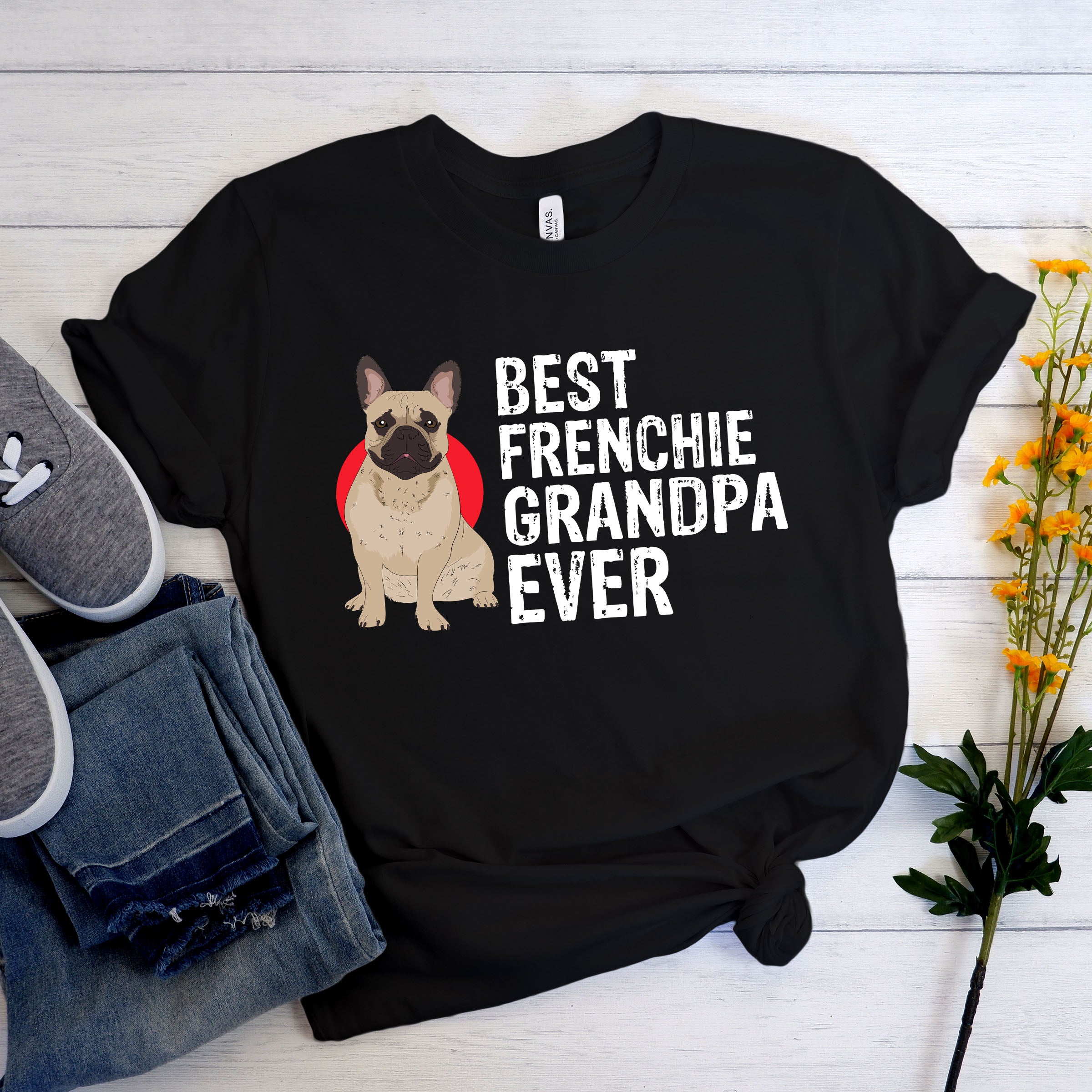 Premium Grandpasense Frenchie - Unisex T-shirt for Everyday Wear Stylish