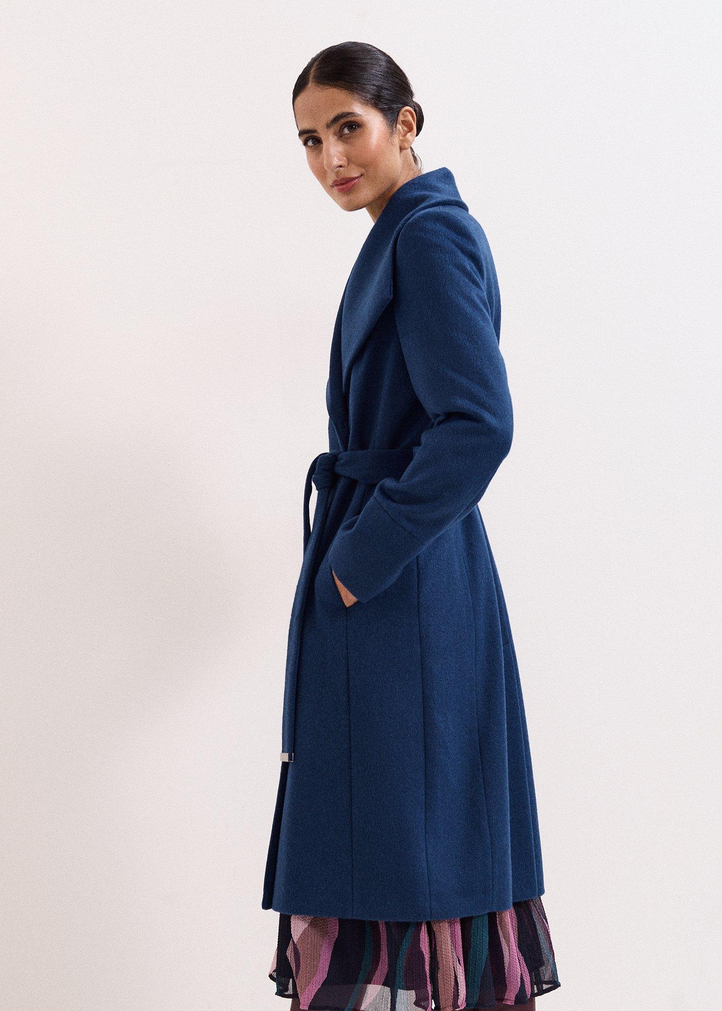Petite Nicci Black Wool Smart Coat