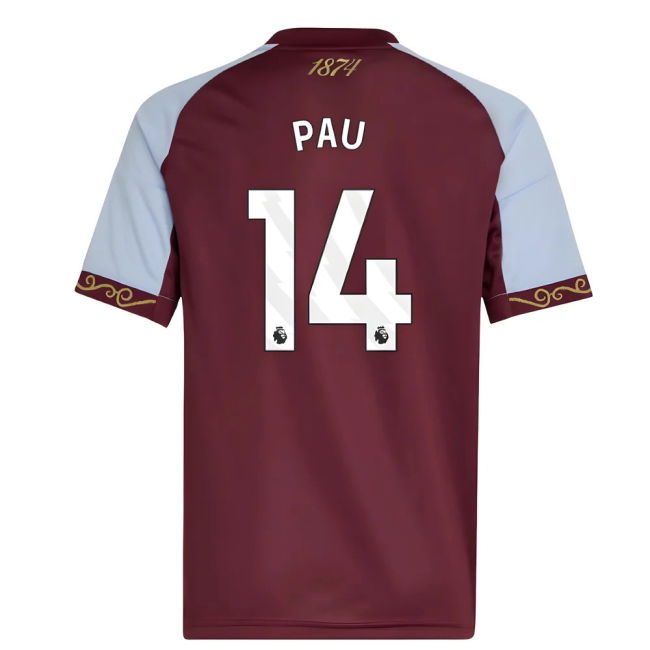 Aston Villa 2025-2026 Home Jersey - Kids
