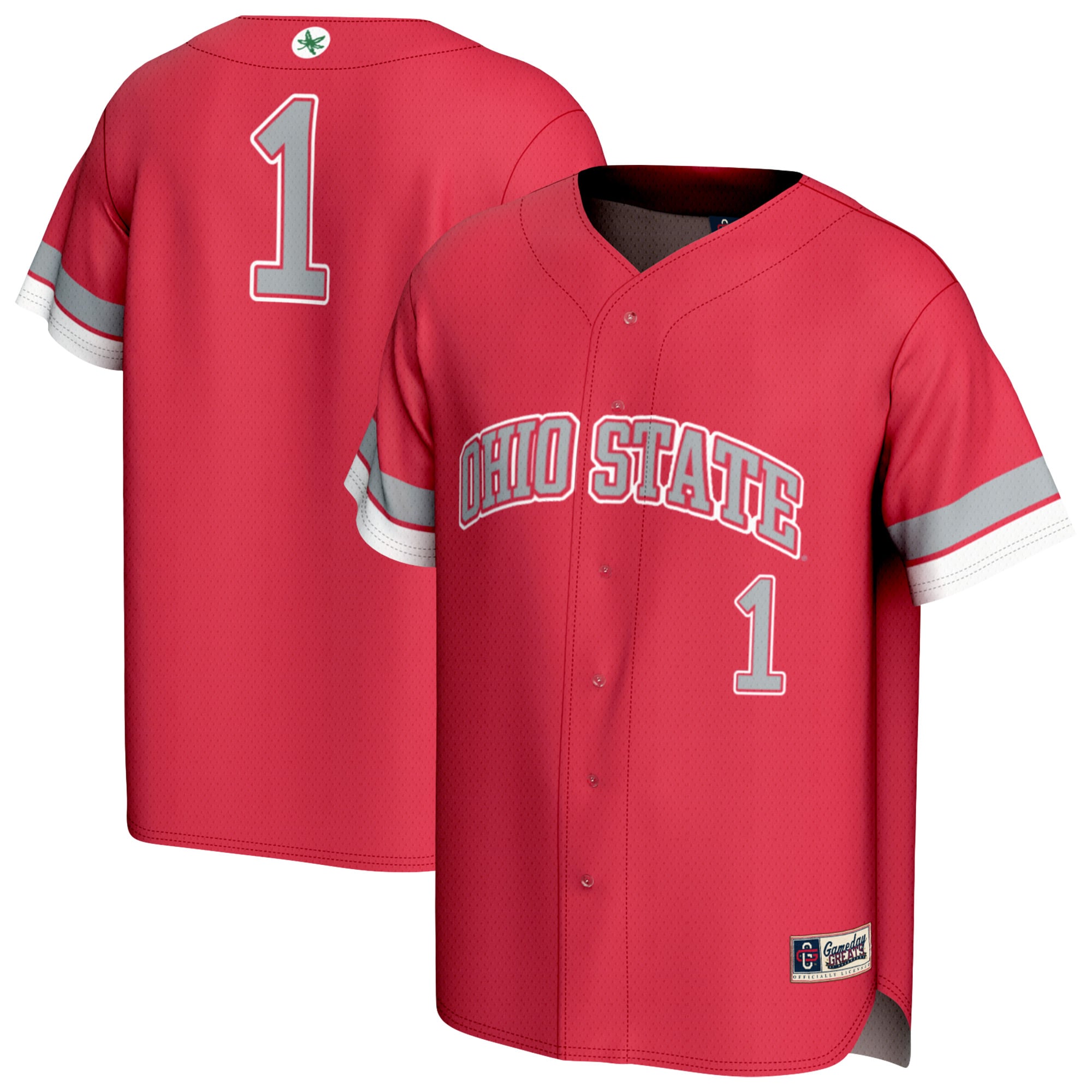 #1 Ohio State Buckeyes GameDay Greats Unisex Lightweight Collegiate Baseball Fashion Jersey - Scarlet