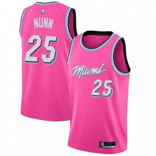 Premium Heat NBA Swingman Jersey #25 Kendrick Nunn 2024 Earned - Pink