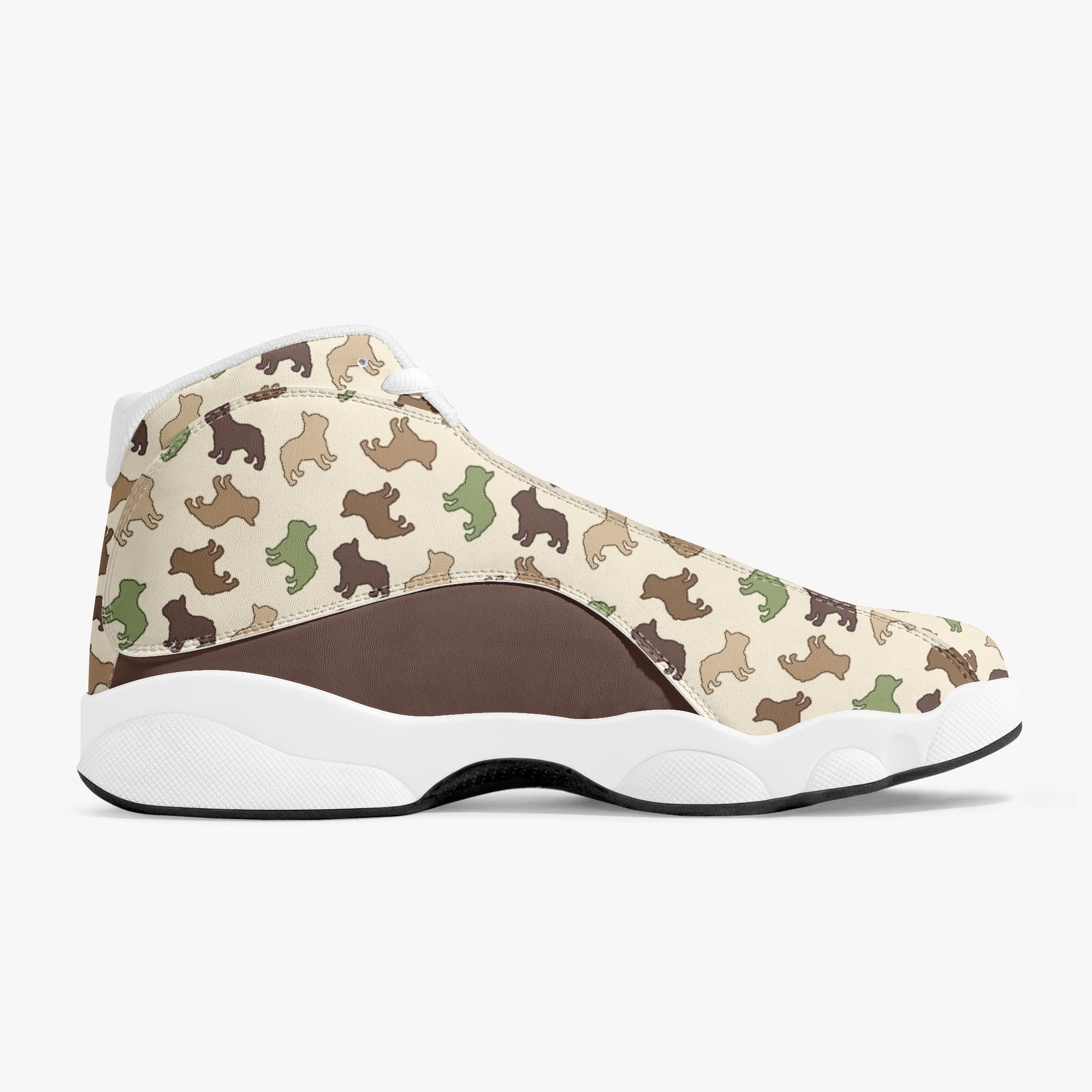 French Bulldog Lover Biggie Basketball Sneakers Stylish Walking Shoes