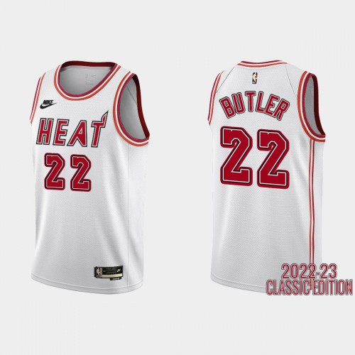 Nike Heat White Jimmy Butler #22 Jersey - Basketball Jersey