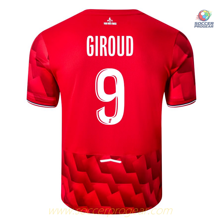 LOSC Home Soccer Team Shirt 2025-2026 Season Olivier Giroud