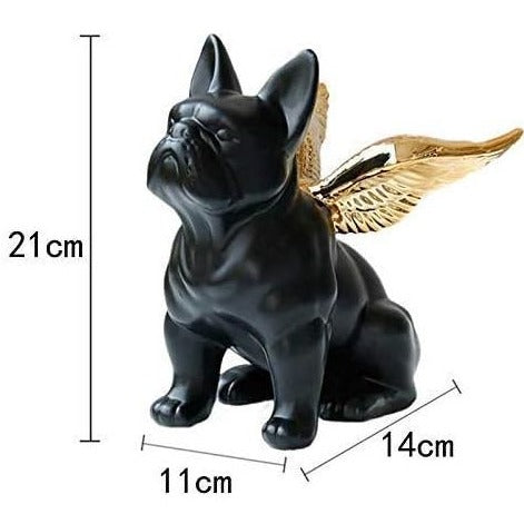CanineGlo Adorable French Bulldog Statue Angel