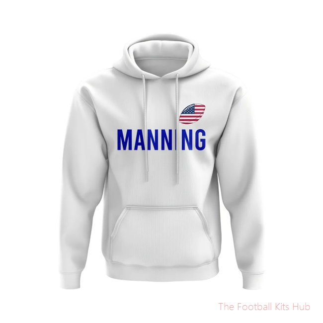 Peyton Manning USA Name Hoody (White)