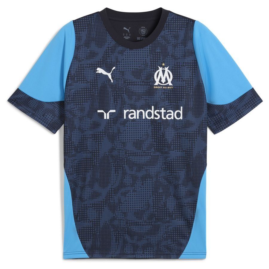 Marseille Training T Shirt New Navy/bleu Azur Supporter Version