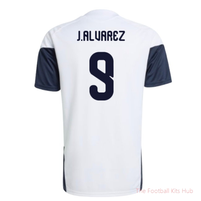 2026-2027 Argentina Training Jersey (White) (J.Alvarez 9)