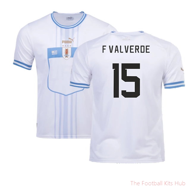 2022-2023 Uruguay Away Shirt (F Valverde 15)