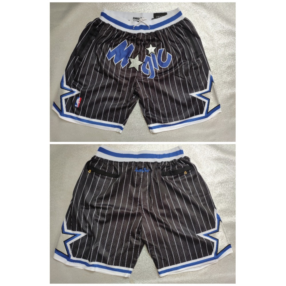 Men's Orlando Magic Black Swingman Shorts( Run Small)