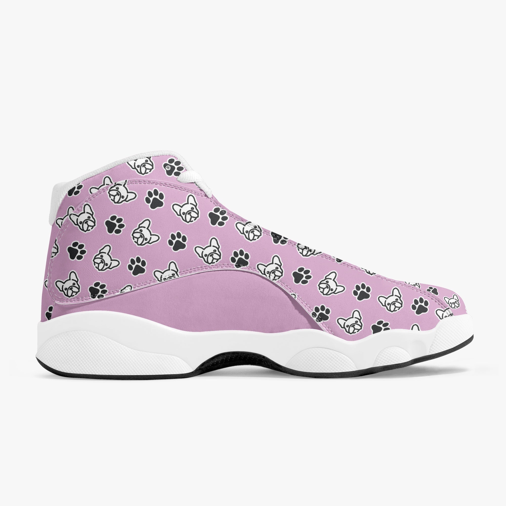 French Bulldog Lover Gaston Basketball Sneakers Everyday Footwear