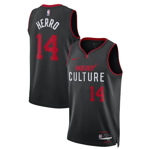 Tyler Herro MIA Swingman Jersey - vintage Basketball - Black