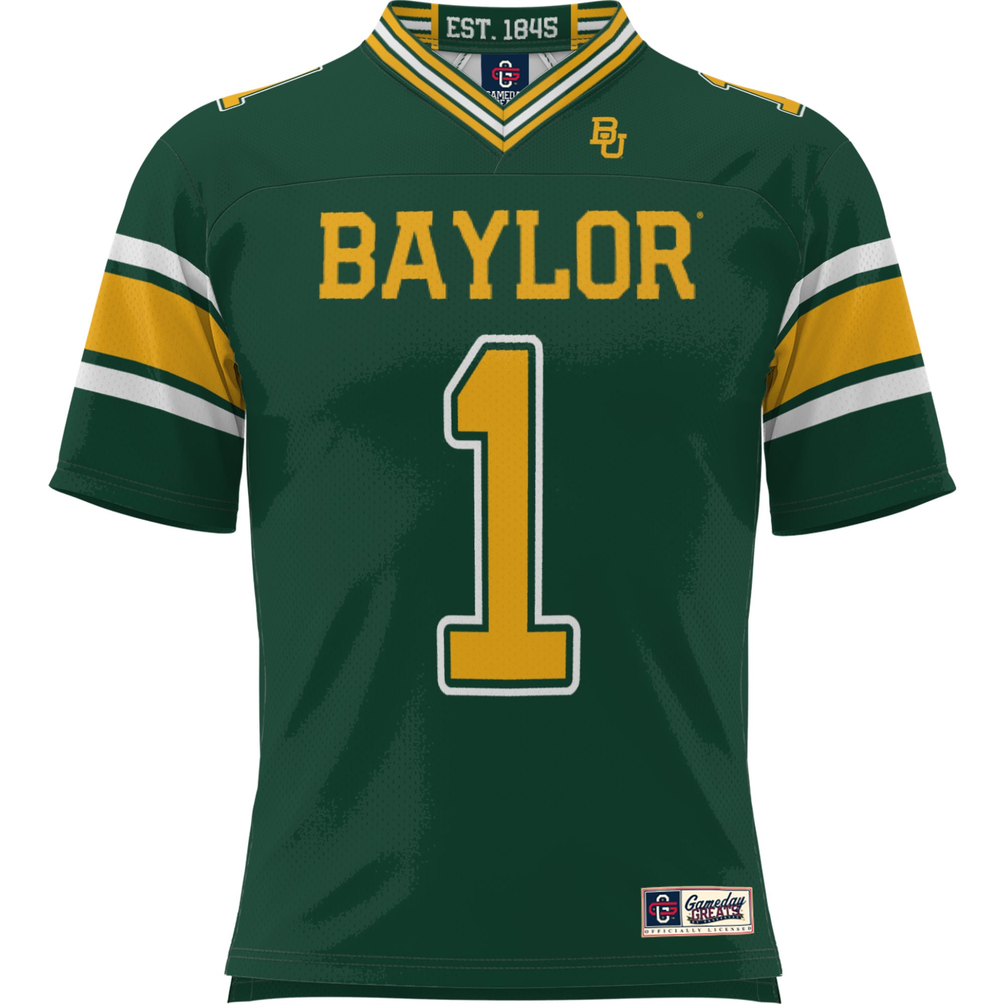 #1 Baylor Bears GameDay Greats Youth Football Jersey - Green