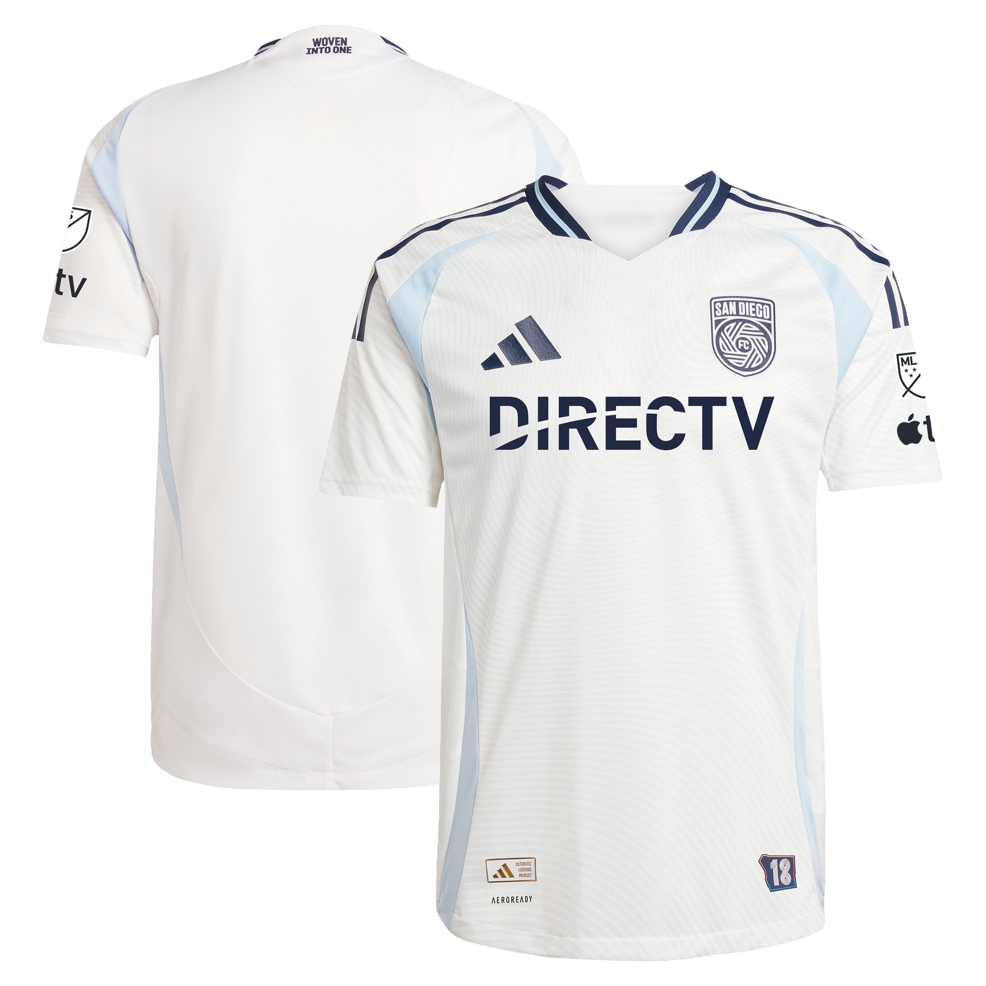 [SJH] San Diego FC 2025 Woven Into One Authentic Jersey - White