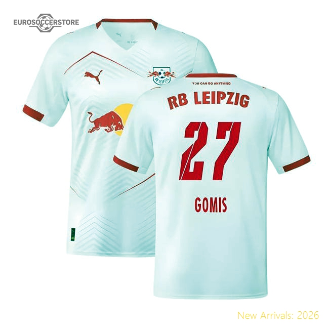 2025-2026 Red Bull Leipzig Home Shirt (gomis 27) - Budget-friendly