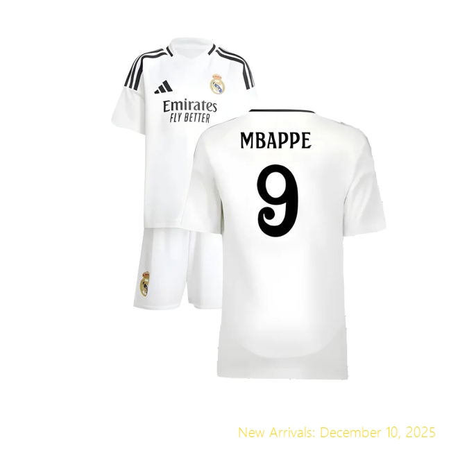 2024-2025 Real Madrid Home None - Performance Game Day (Mbappe 9)