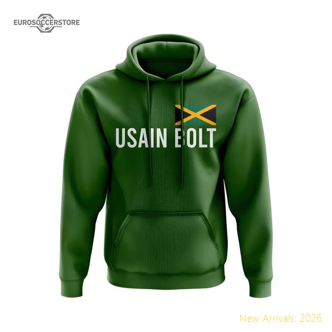 Usain Bolt Jamaica Name Hoody (green) - Reasonable Price