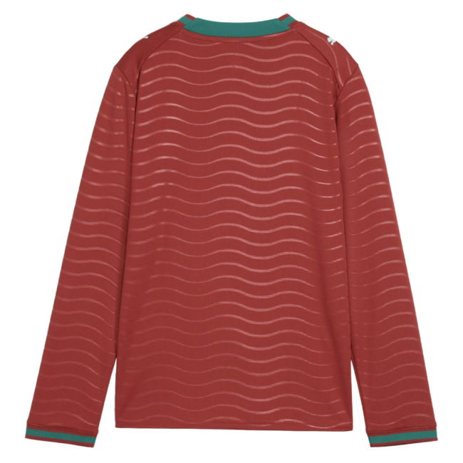 2026-2027 Portugal Long Sleeve Home Shirt (Kids) Authentic