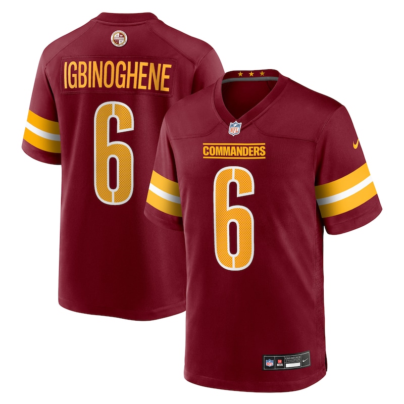 None Noah Igbinoghene Washington Commanders Legendary Game Jersey
