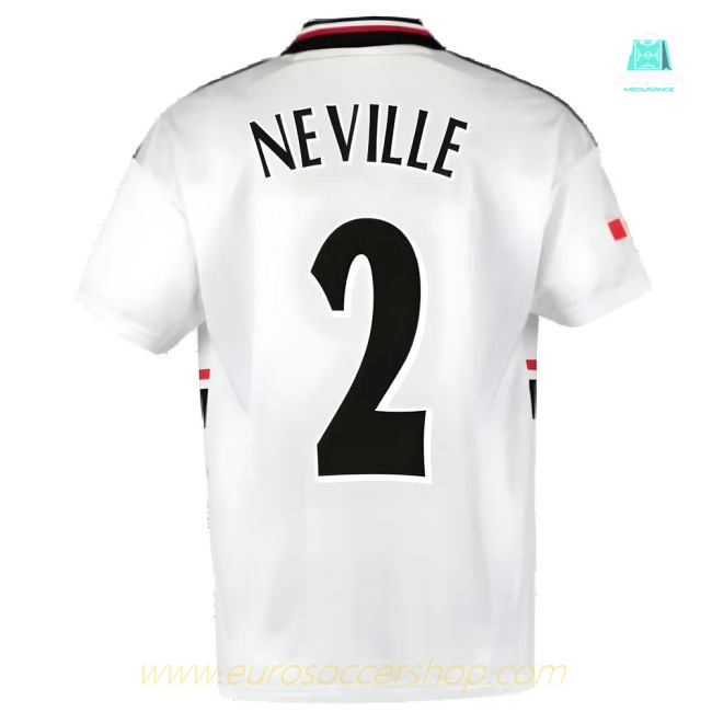 1999 Manchester United Away Football Shirt (NEVILLE 2)