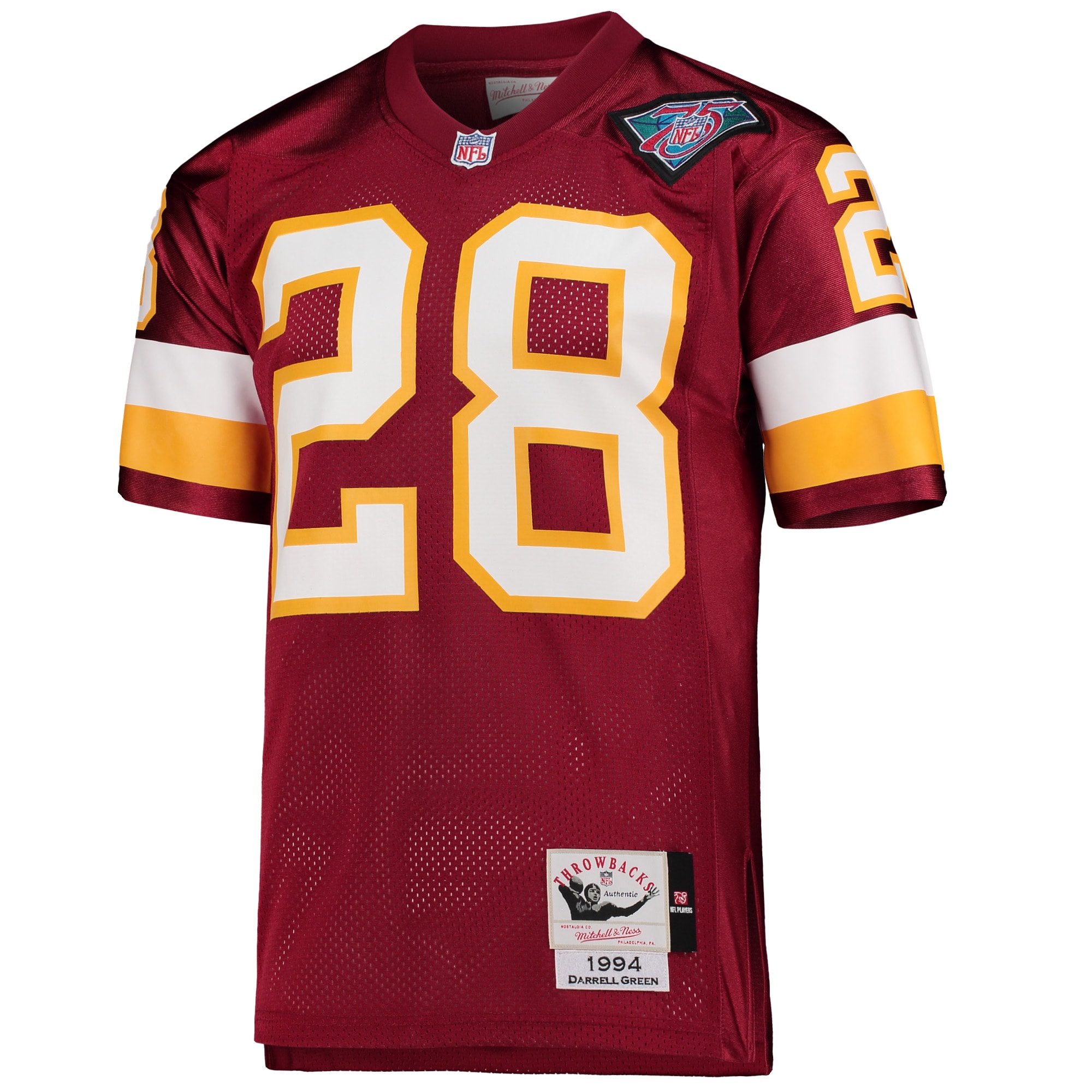 [NJP] Darrell Green Washington Football Team 1994 Authentic Throwback Retired Player Jersey - Burgundy