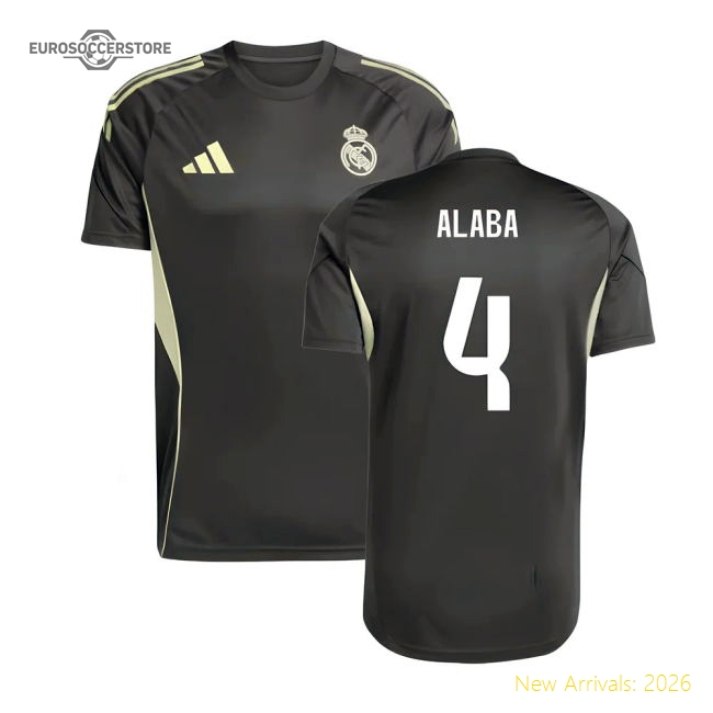 Popular 2025-2026 Real Madrid Training Jersey (Utility Grey) (Alaba 4)