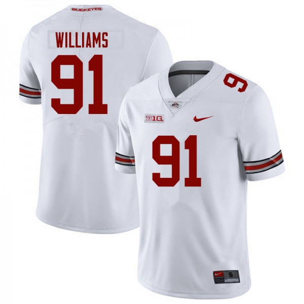 Osb Tyleik Williams #91 Nike Men White Authentic Game Jersey