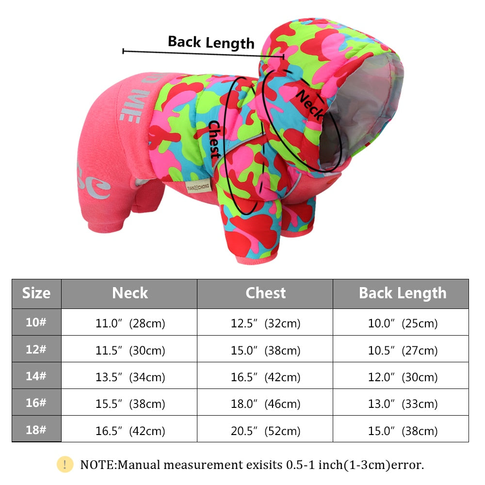 Warm Winter Jumpsuits for French Bulldog (WS302)