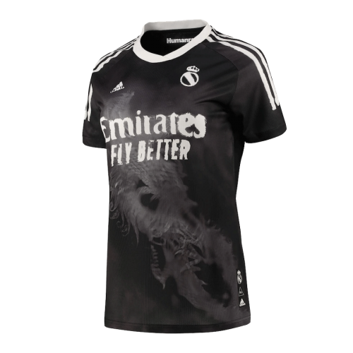 20-21 Real Madrid Human Race Dragon Black Soccer Jersey Shirt -